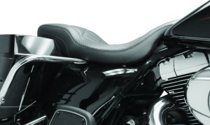 Honda Spirit One-Piece Motorcycle Seat - Mustang Motorcycle - Chrome Studded w/Conchos - Black - `97-`08 Honda Spirit One-Piece Motorcycle Seat - Mustang Motorcycle - Chrome Studded w/Conchos - Black - `97-`08